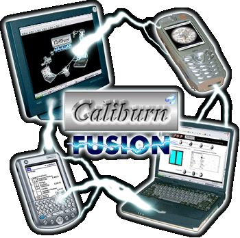 Caliburn FUSION 'Dealer Package' image displaying the connectitvity potential of Caliburn FUSION